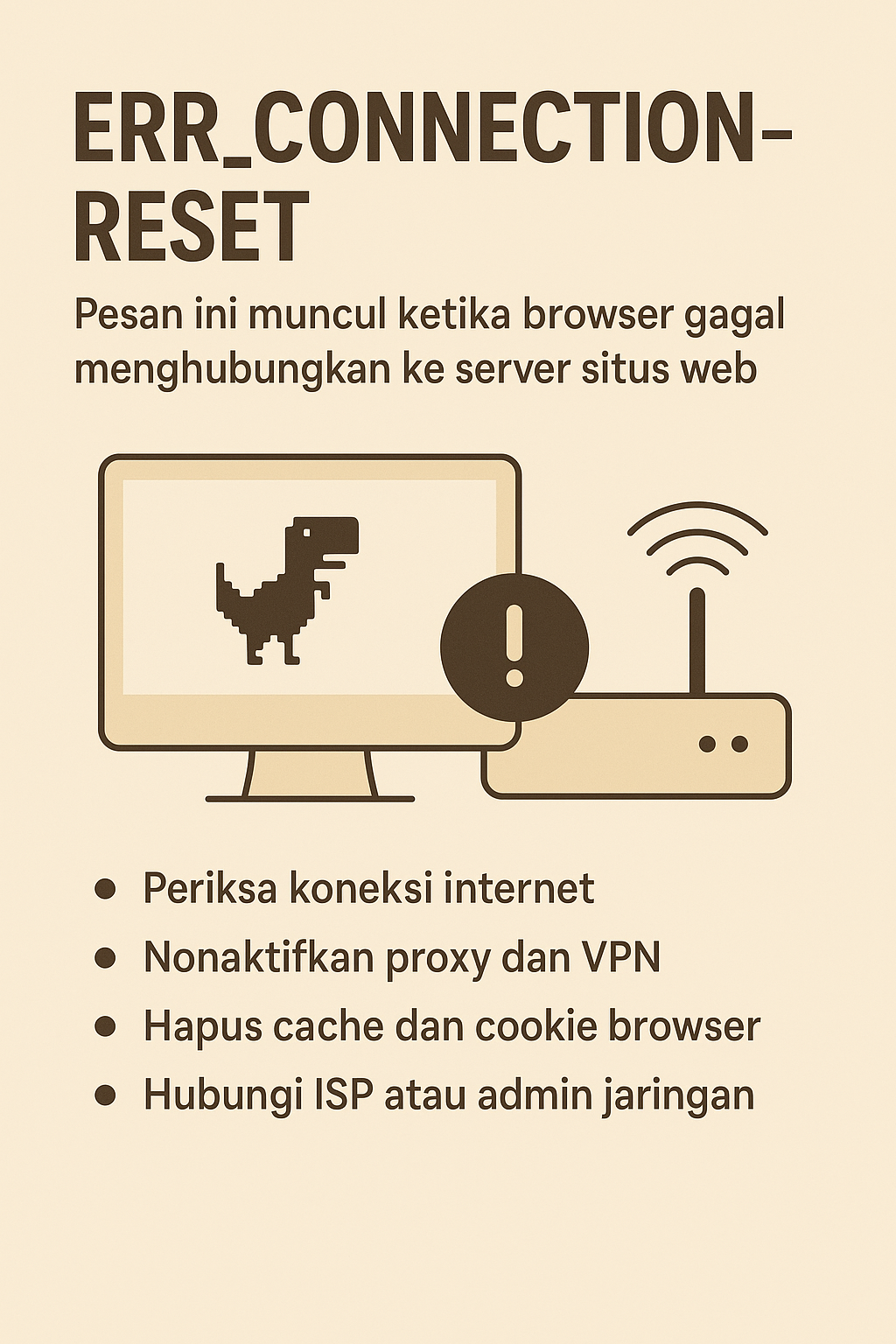 Apa Itu ERR_CONNECTION_RESET? Penyebab & Cara Mengatasinya